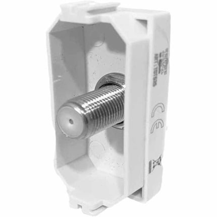 Presa tv a vite satellitare compatibile con matix prese femmina da incasso per moduli - enzoled