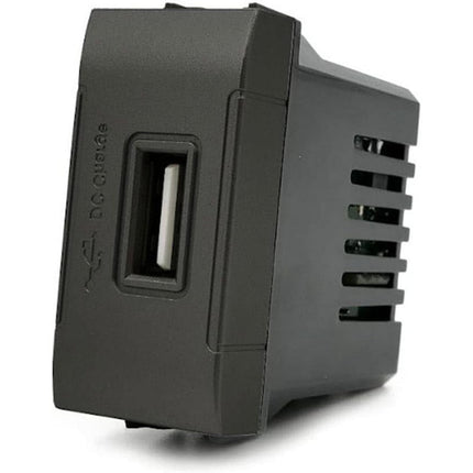 Modulo presa USB da muro per placca cassetta 503 compatibile con living light international air 5V - enzoled
