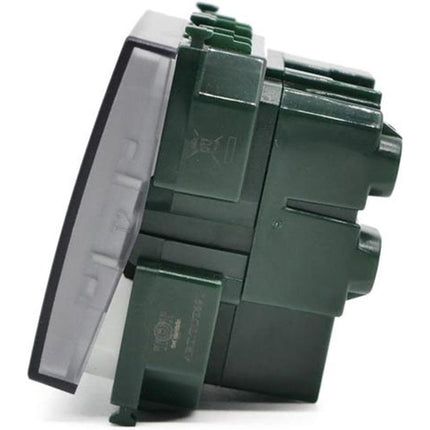 Pulsante portanome compatibile Living Light International Air targhetta campanello interruttore 2 moduli - enzoled