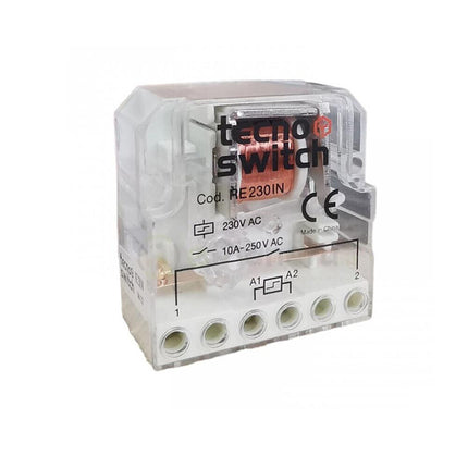 Relè interruttore impulsi elettromeccanico con circuito bobina separata 1 contatto 1no 230V 10A - enzoled