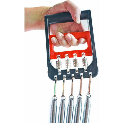 Estensore muscolare a 5 molle multifunzione con supporto per piedi e mani allenamento definizione pettorali gambe e braccia - enzoled