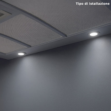 Faretto incasso 3W x cappa mensola armadio luce fredda calda naturale enzoled