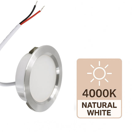 Faretto incasso 3W x cappa mensola armadio luce fredda calda naturale enzoled