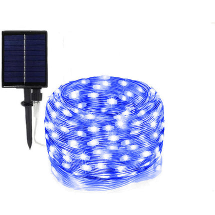 Filo 300 led 30M pannello solare picchetto vari colorazioni di luce enzoled