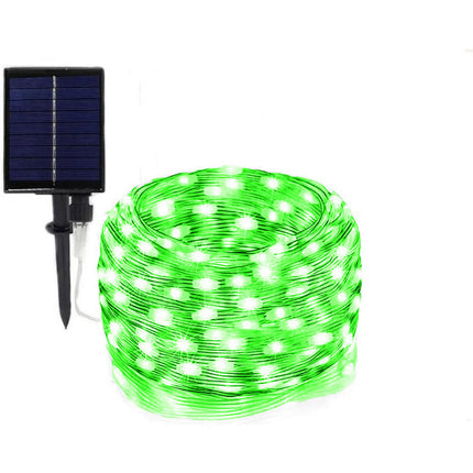Filo 300 led 30M pannello solare picchetto vari colorazioni di luce enzoled