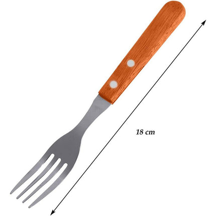 Forchetta da cucina 3 pezzi con manico in legno posate set utensili da cucina moderno - enzoled