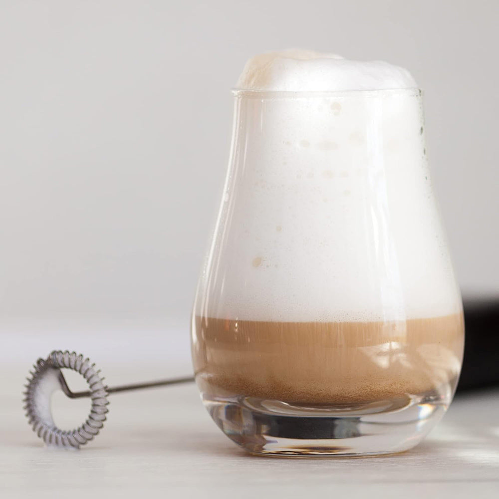Frullino montalatte elettrico a immersione schiumalatte cappuccinatore per latte caffè cioccolato schiumato cappuccino - enzoled