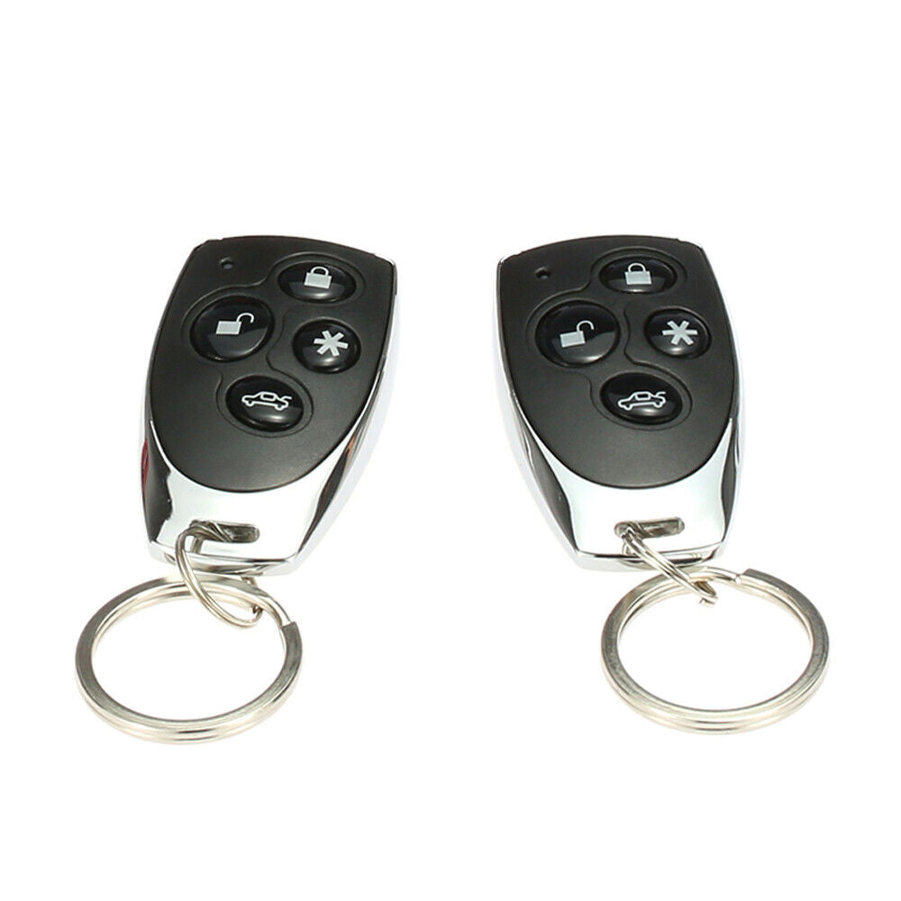Sistema di allarme per auto antifurto di sicurezza universale con sirena da 15 watt 2 telecomandi - enzoled