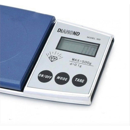 Bilancino di precisione da 0.1 gr a 500 gr bilancia con display digitale per orafi con cofanetto - enzoled
