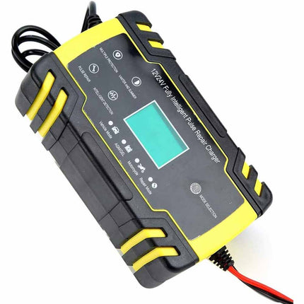 Caricatore a impulsi di riparazione per auto moto caricabatteria 12 e 6 volt con display - enzoled
