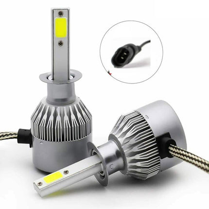 Lampadine led cob fari per auto H11 luce bianca fredda 6000k 12 volt 24 volt luce 360°coppia lampade di ricambio - enzoled