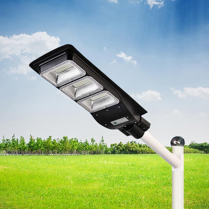 Faro 150 led con pannello solare 90 watt armatura stradale con sensore di movimento crepuscolare telecomando IP65 palo in omaggio - enzoled