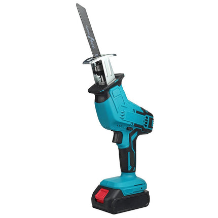 Seghetto a gattuccio con doppia batteria a 48V completo di 4 lame per metallo legno alluminio caricabatteria e valigetta - enzoled