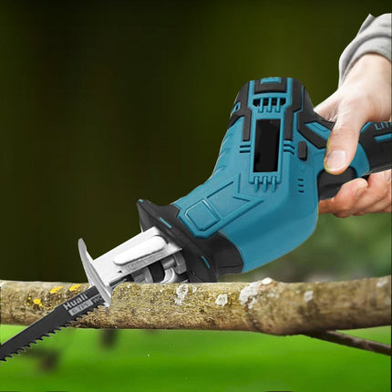 Seghetto a gattuccio con doppia batteria a 48V completo di 4 lame per metallo legno alluminio caricabatteria e valigetta - enzoled