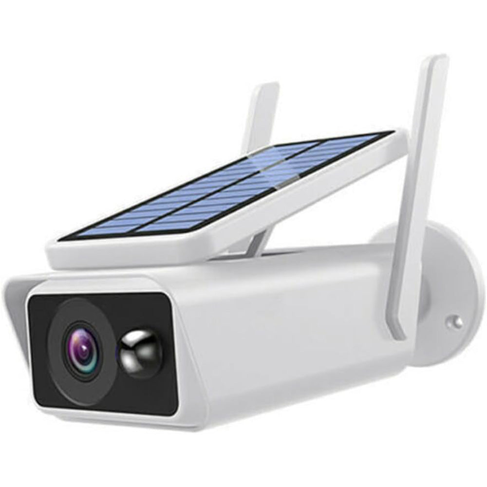 Telecamera Wifi Hd 1080p 2mpx videocamera wireless ricaricabile con pannello solare visione notturna controllo da app smartphone IP66 moscion detector - enzoled