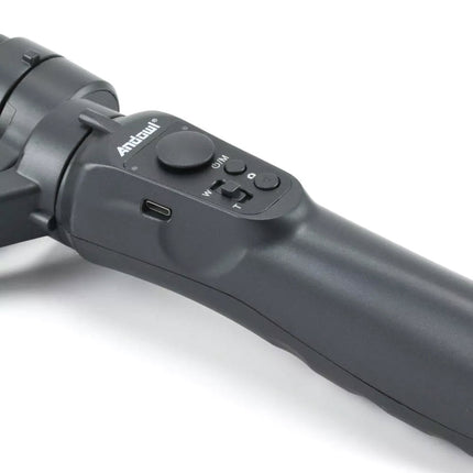 Stabilizzatore gimbal per smarphone a 3 assi bastone per selfie con telecomando integrato con app anti vibrazioni rotazione 360° con zoom - enzoled