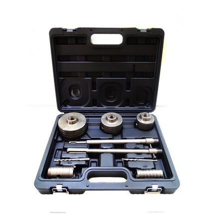 Kit 9 pezzi di frese a tazza carotatrice da 30 40 65 80 100 mm fresa punta sds s e max da 250 mm - enzoled