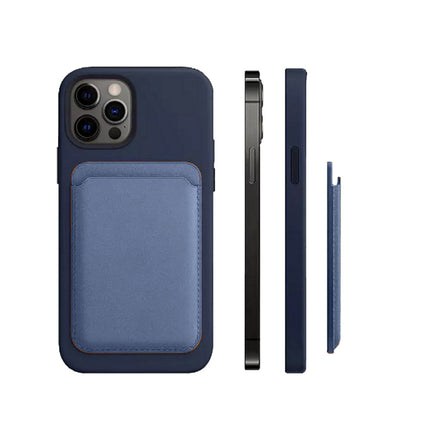 Porta carta di credito  in ecopelle magnetico compatibile per cellulare iPhone e cover portacarte calamitato - enzoled