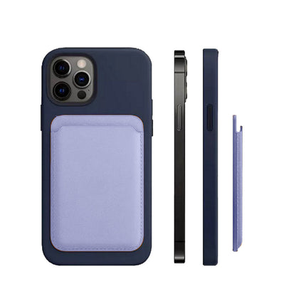 Porta carta di credito  in ecopelle magnetico compatibile per cellulare iPhone e cover portacarte calamitato - enzoled