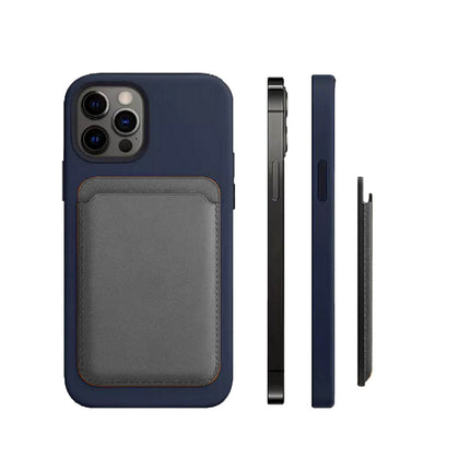 Porta carta di credito  in ecopelle magnetico compatibile per cellulare iPhone e cover portacarte calamitato - enzoled