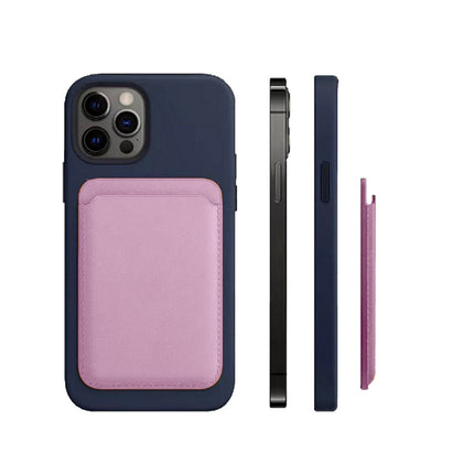 Porta carta di credito  in ecopelle magnetico compatibile per cellulare iPhone e cover portacarte calamitato - enzoled