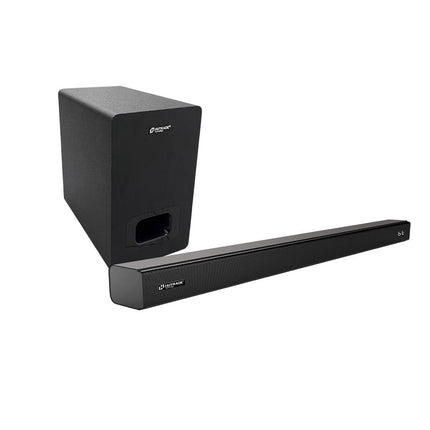 Soundbar con subwoofer per tv bluetooth 240 watt 2.1CH ingresso ottico sistema audio surround con telecomando - enzoled