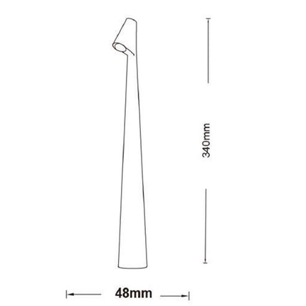 Lampada led da tavolo bistrot tuoch dimmerabile luce calda 3000k