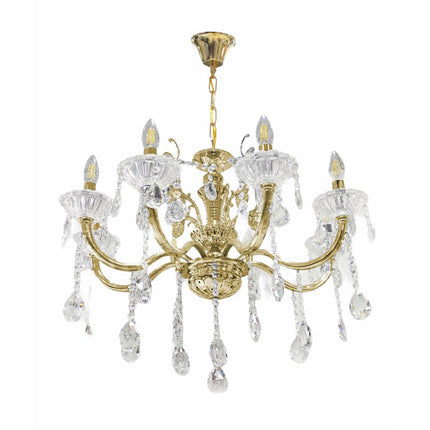 Lampadario con portalampada a candelabro 6 bracci lampada retrò E14