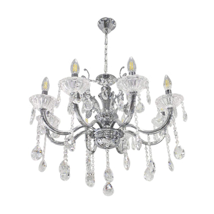 Lampadario con portalampada a candelabro 8 bracci lampada retrò E14