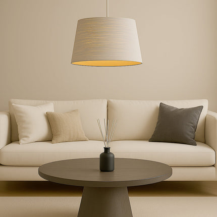 Lampadario minimal a sospensione in metallo attacco E27 bianco o nero