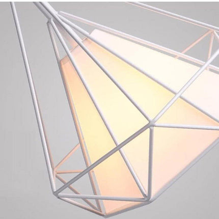 Lampadario da soffitto pendente a sospensione a forma di diamante con portalampada E27 - enzoled