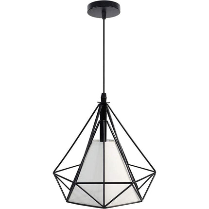 Lampadario da soffitto pendente a sospensione a forma di diamante con portalampada E27 - enzoled