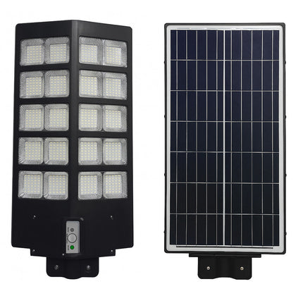 Lampione faro pannello solare 2000W con palo sensore di passaggio IP66