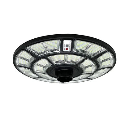 Lampione ufo stradale 360¡ã 2000 watt faro con pannello solare con sensore di movimento e crepuscolare IP65 doppia istallazione - enzoled