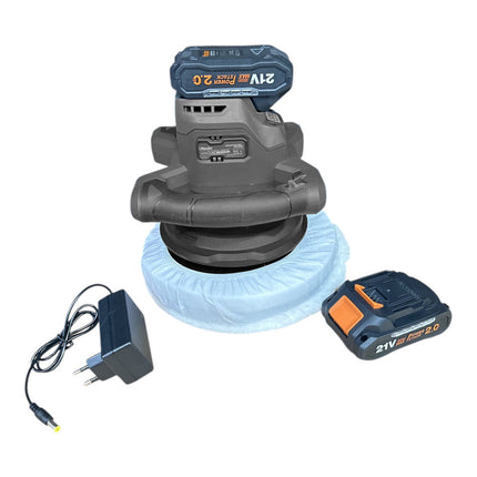 Lucidatrice levigatrice a doppia batteria 21V per auto per lucidare sgrossare levigare la carrozzeria disco 250 mm - enzoled
