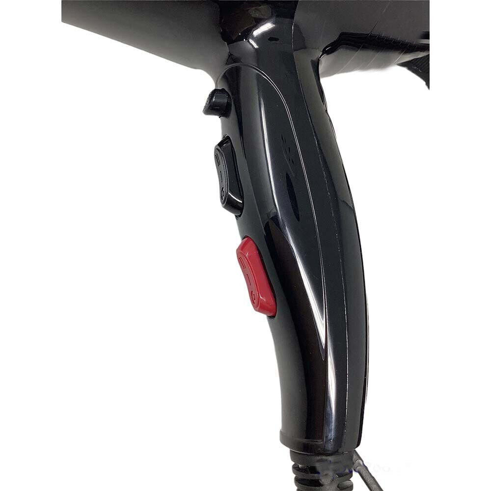 Asciugacapelli professionale 2400 watt phon 2 velocità temperatura aria fredda e calda hair dryer con 2 beccucci - enzoled