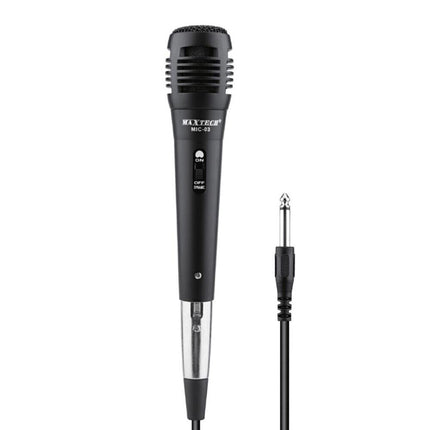 Microfono con cavo jack 6.3 mm tasto on-off filo XLR 2 mt amplificatore per karaoke eventi presentazioni cantante - enzoled