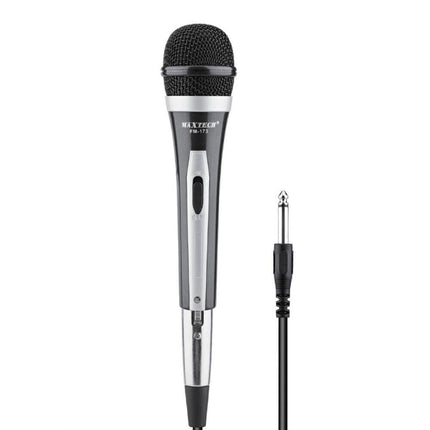 Microfono dinamico cablato con cavo jack 6.3 mm tasto on-off filo XLR 2 mt per karaoke eventi presentazioni cantante - enzoled