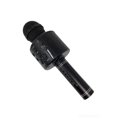 Microfono bluetooth karaoke con cassa speaker integrata altoparlante senza fili funzione REC Tf card usb ricaricabile - enzoled