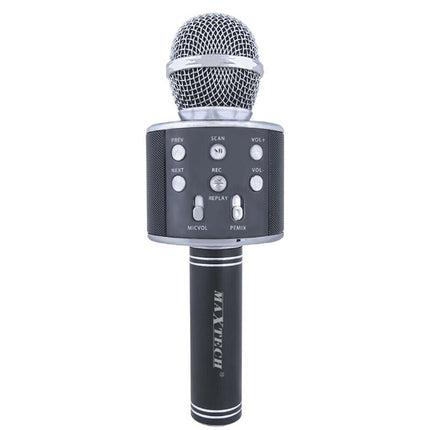 Microfono bluetooth karaoke con cassa speaker integrata altoparlante senza fili funzione REC Tf card usb ricaricabile - enzoled