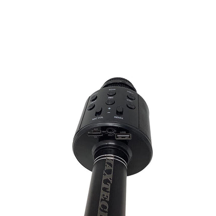 Microfono bluetooth karaoke con cassa speaker integrata altoparlante senza fili funzione REC Tf card usb ricaricabile - enzoled