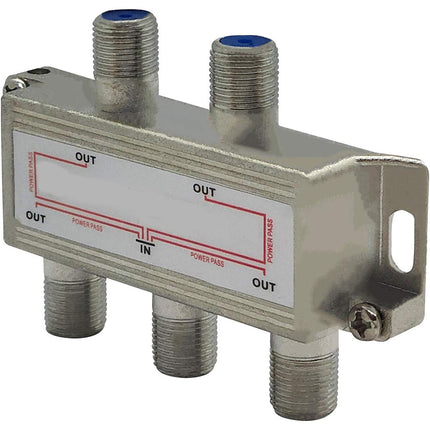 Splitter antenna coassiale 4 uscite sdoppiatore segnale tv satellite partitore - enzoled