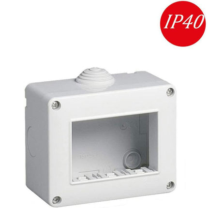 Custodia idrobox per esterno a 2 3 4 posti compatibile con vimar plana cassetta per interruttori ip40 - enzoled