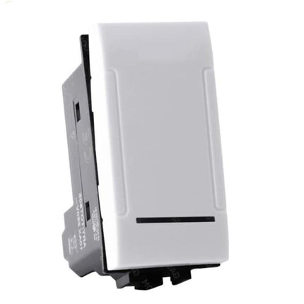 Pulsante unipolare compatibile con living light international air interruttore relè 10A 250V invertitore deviatore campanello - enzoled