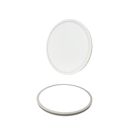 Pannello led slim rotondo da incasso faretto con clip regolabile adatto per foro da 10 a 28 cm 40 watt illuminazione a luce fredda 6500k calda 3000k naturale 4000k - enzoled