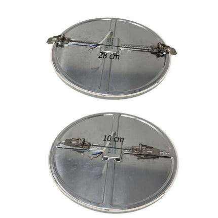 Pannello led slim rotondo da incasso faretto con clip regolabile adatto per foro da 10 a 28 cm 40 watt illuminazione a luce fredda 6500k calda 3000k naturale 4000k - enzoled