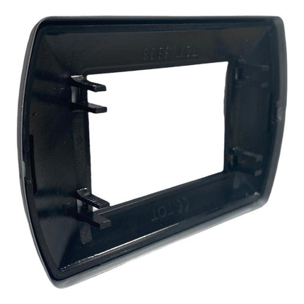 Placchetta in metallo a 3 4 7 posti grigio chiaro cassetta 503 compatibile con living international supporto cover - enzoled