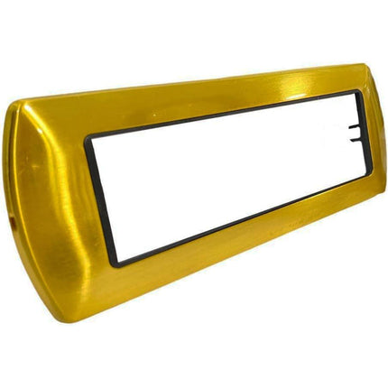 Placchetta in metallo a 3 4 7 posti oro spazzolato cassetta 503 compatibile con living international supporto cover - enzoled