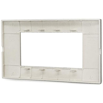 Placchetta per interruttore a 3 4 7 posti oro satinato cassetta 503 compatibile con vimar plana supporto cover - enzoled