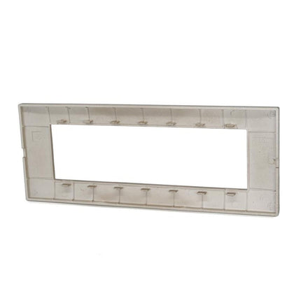 Placchetta per interruttore a 3 4 7 posti oro satinato cassetta 503 compatibile con vimar plana supporto cover - enzoled